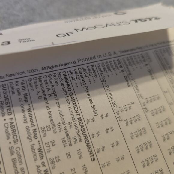 McCall’s 7573 Girls Dress Pattern Size 4-6 CF Easy Sew Special Moments - Picture 6 of 7